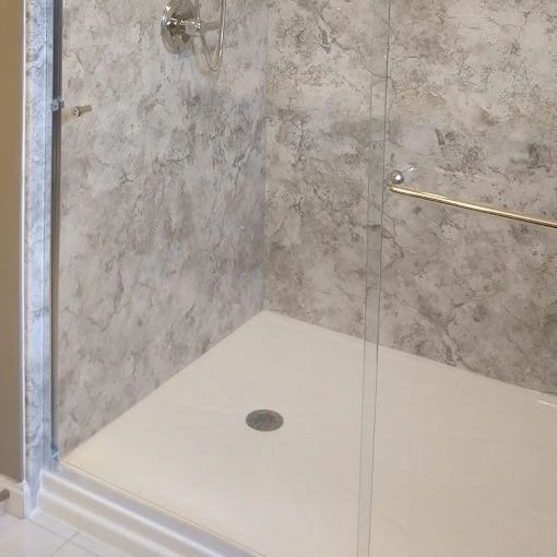 Acrylic shower renovation by BMW Renovations